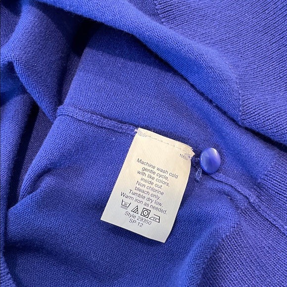 Vintage J. Crew Royal Blue Button-Up Cardigan - Picture 6 of 6